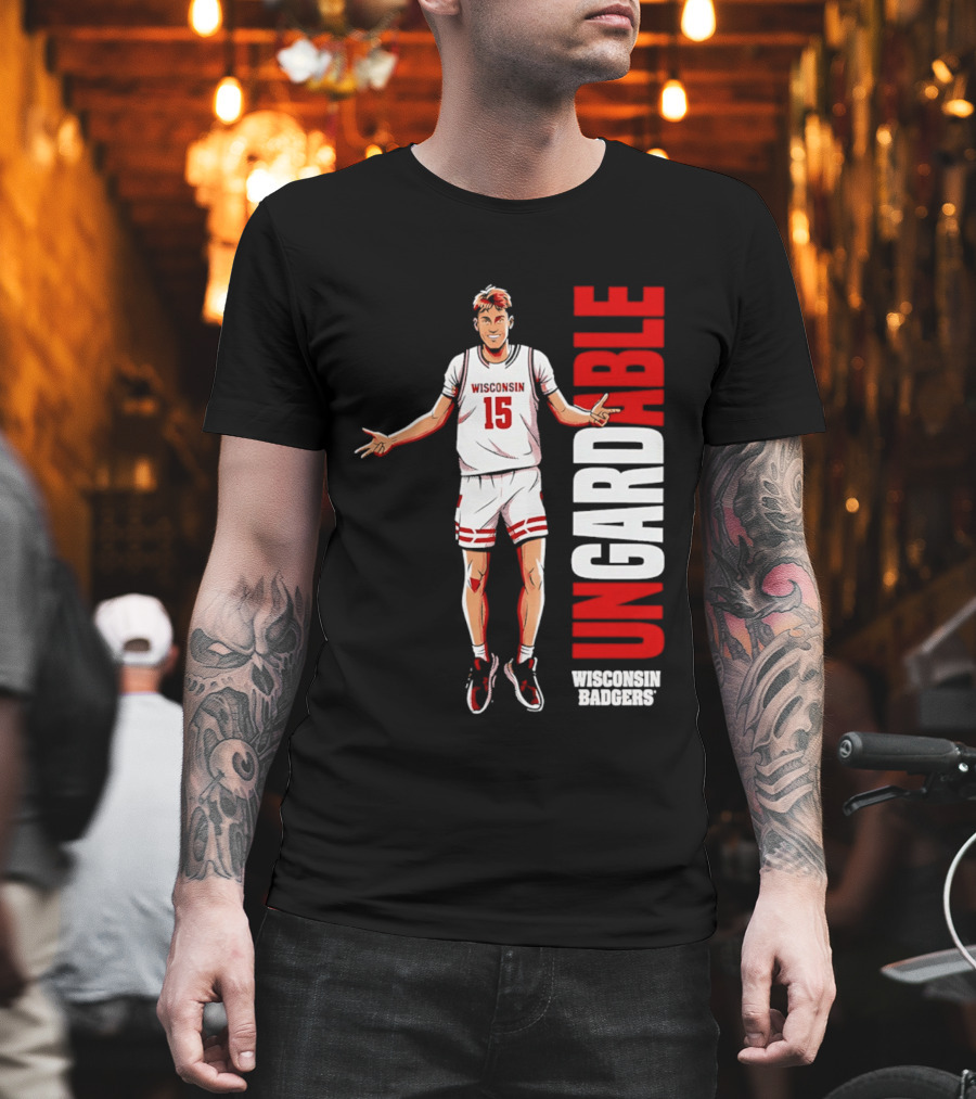 Isaac Gard Wisconsin Badgers Ungardable Basketball Player 15 T-Shirt