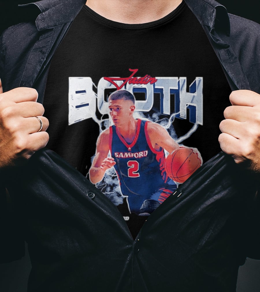 Jadin Booth Samford Basketball Number 2 NCAA '26 T-Shirt