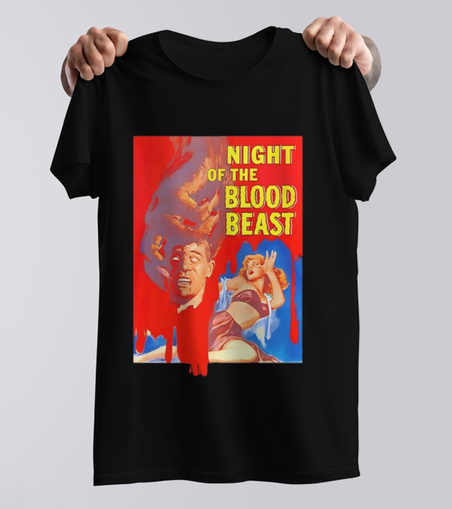 Night Of The Blood Beast Vintage Horror Movie T-Shirt