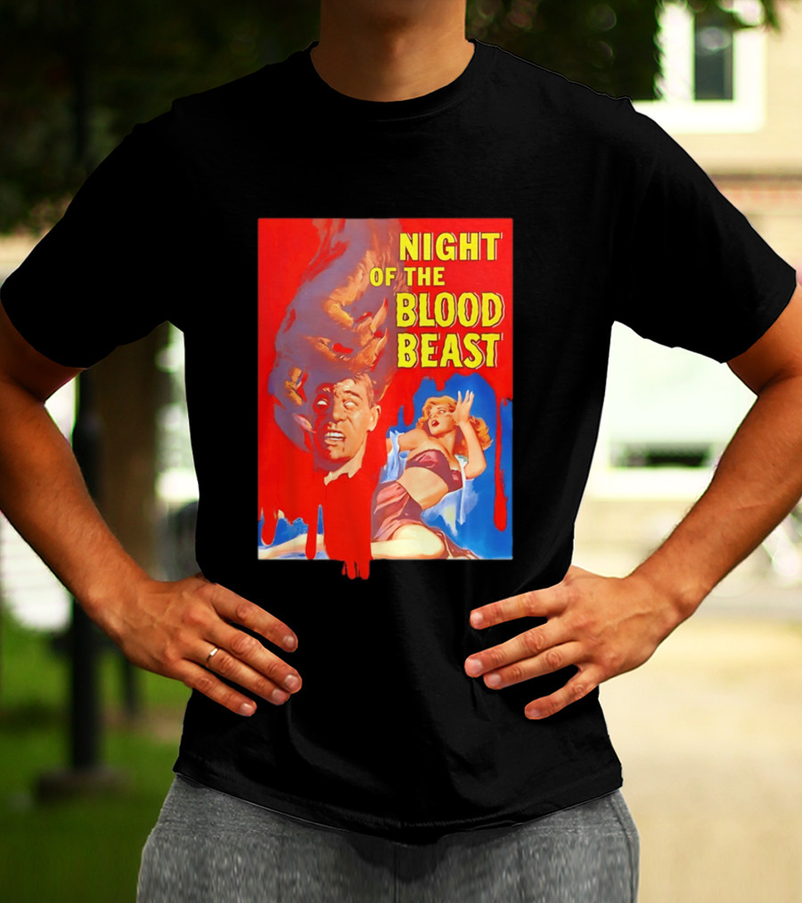 Night Of The Blood Beast Vintage Horror Movie T-Shirt