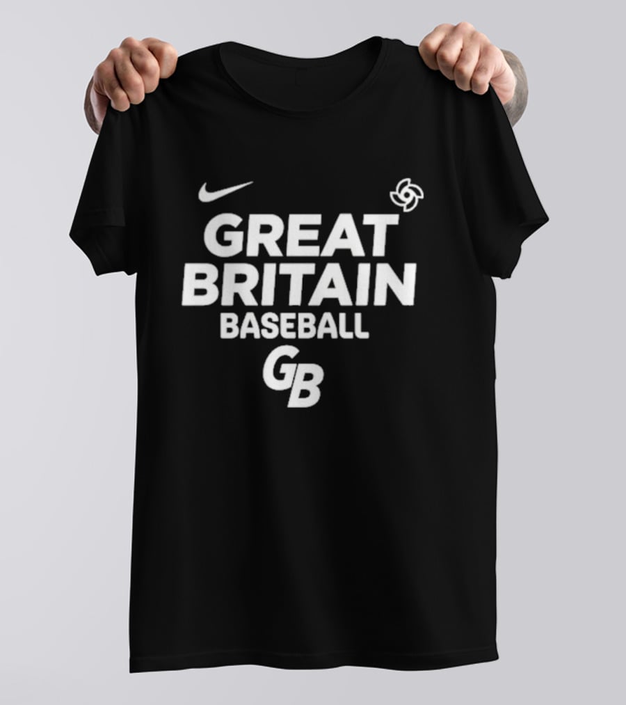 Nike Great Britain Baseball GB Team Sports T-Shirt