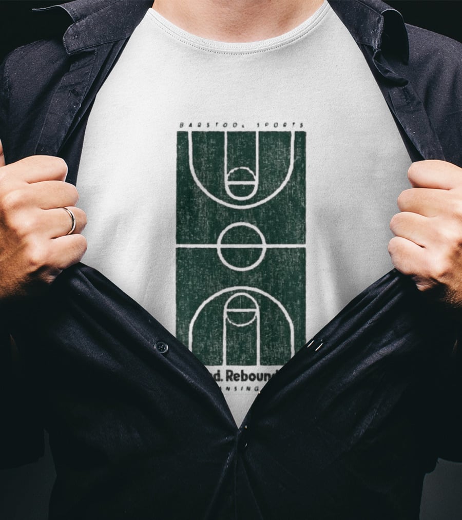 Barstool Sports Defend Rebound Run East Lansing Court T-Shirt