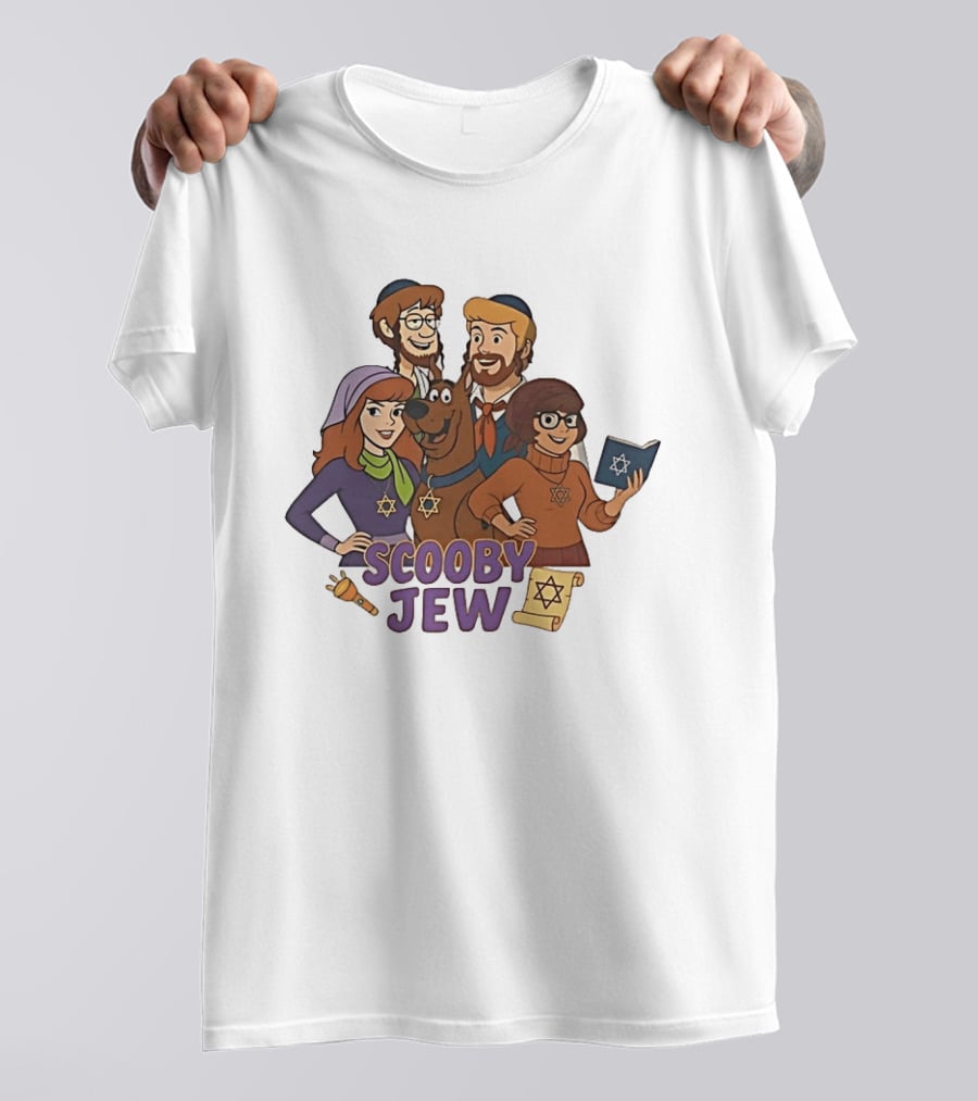 Scooby Jew Classic Scooby Doo Characters With Star Of David T-Shirt