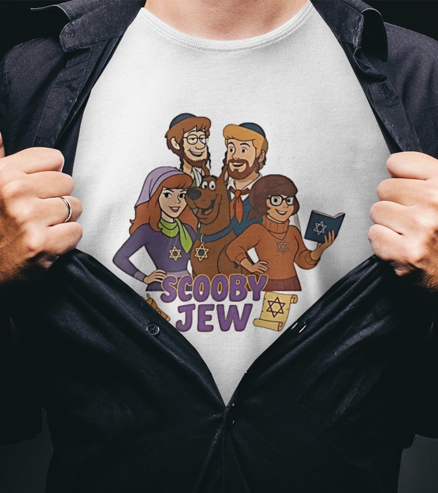 Scooby Jew Classic Scooby Doo Characters With Star Of David T-Shirt