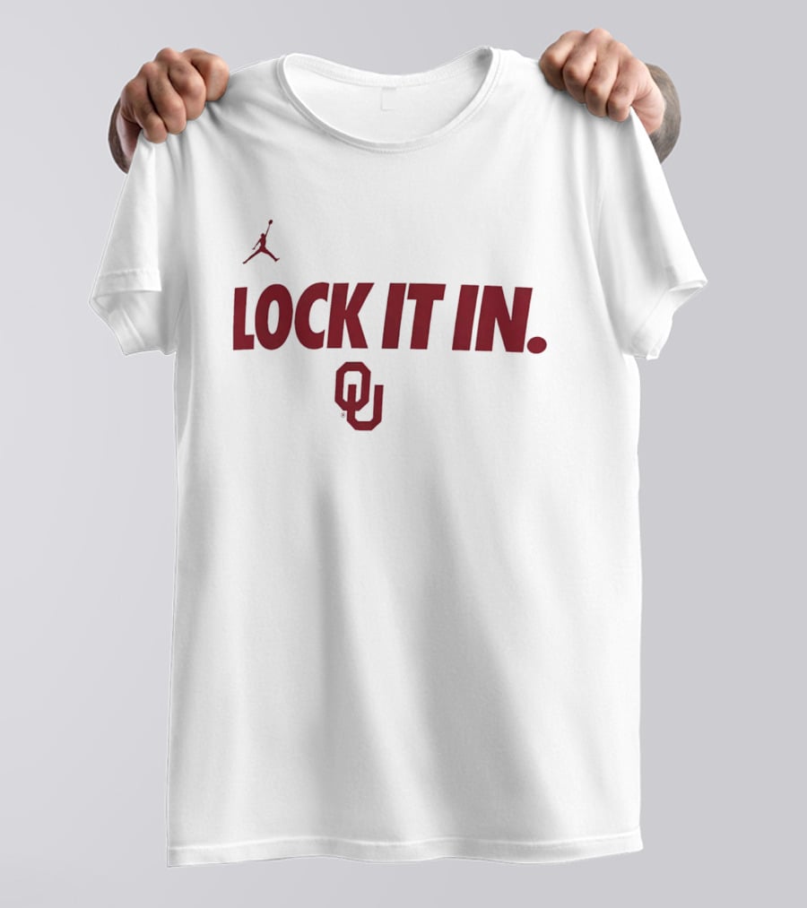 Oklahoma Sooners Lock It In OU Jordan Brand T-Shirt