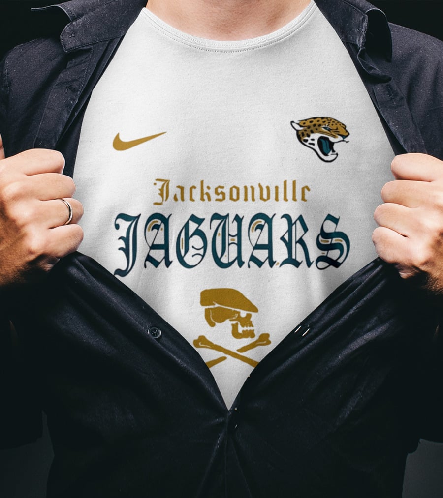 Jacksonville Jaguars Nike Dropkick Murphys Skull T-Shirt
