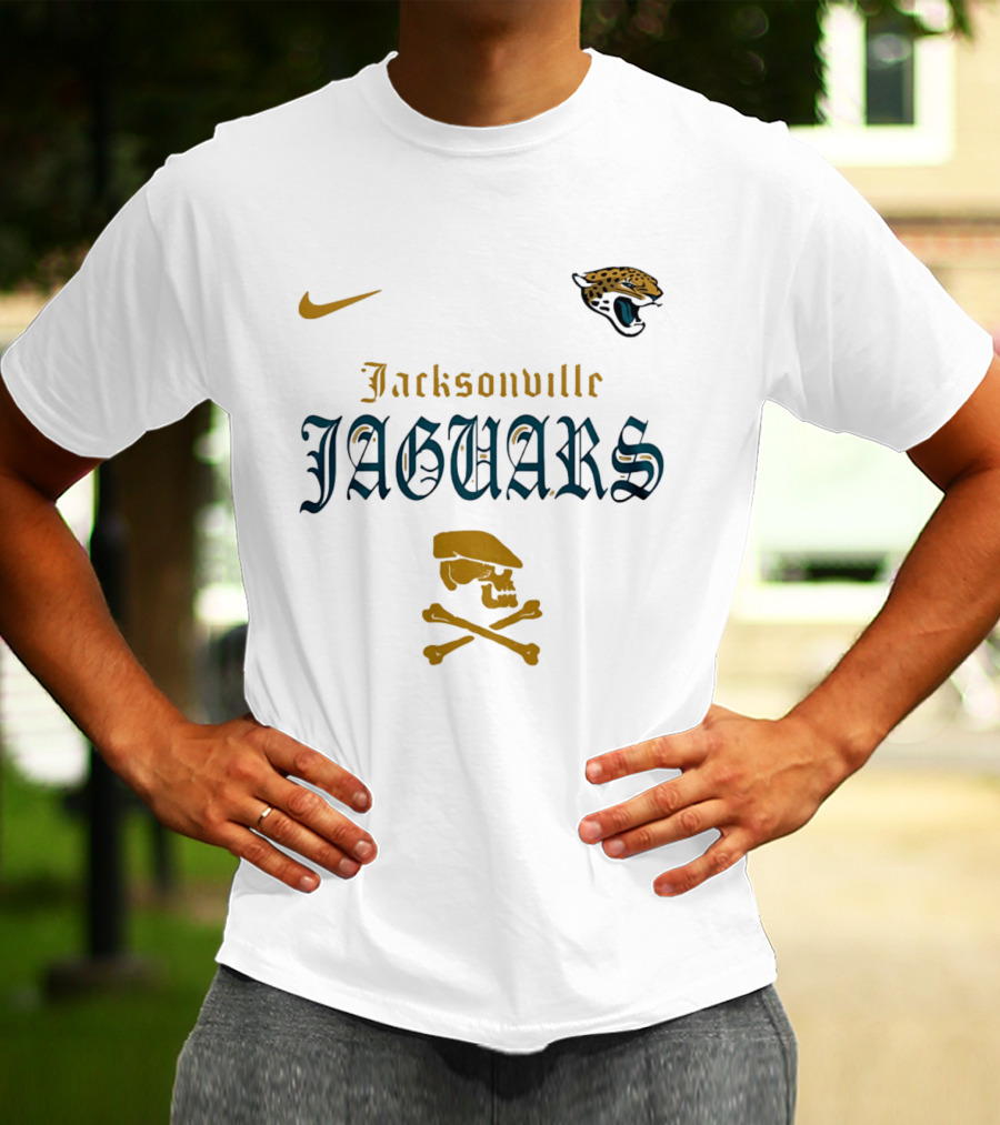 Jacksonville Jaguars Nike Dropkick Murphys Skull T-Shirt