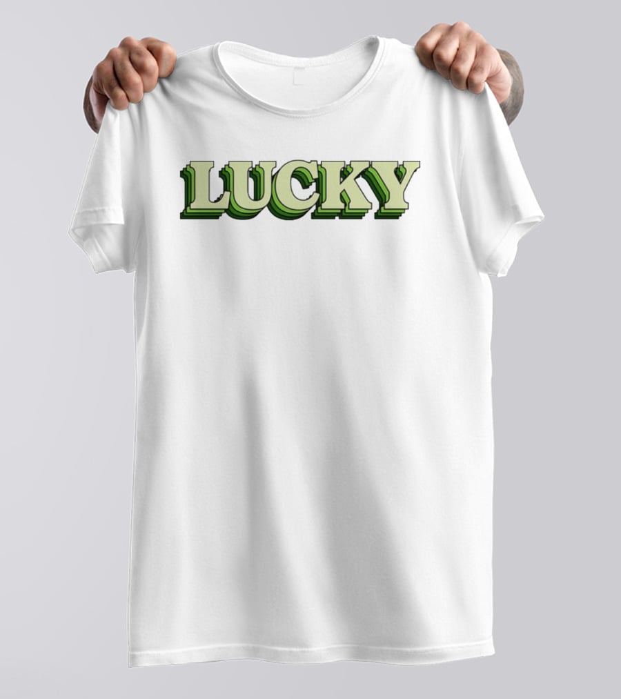 Lucky St Patrick's Day Green Gradient 3D T-Shirt