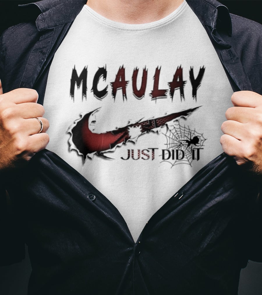 Mcaulay Just Do It Spider Web Swoosh T-Shirt