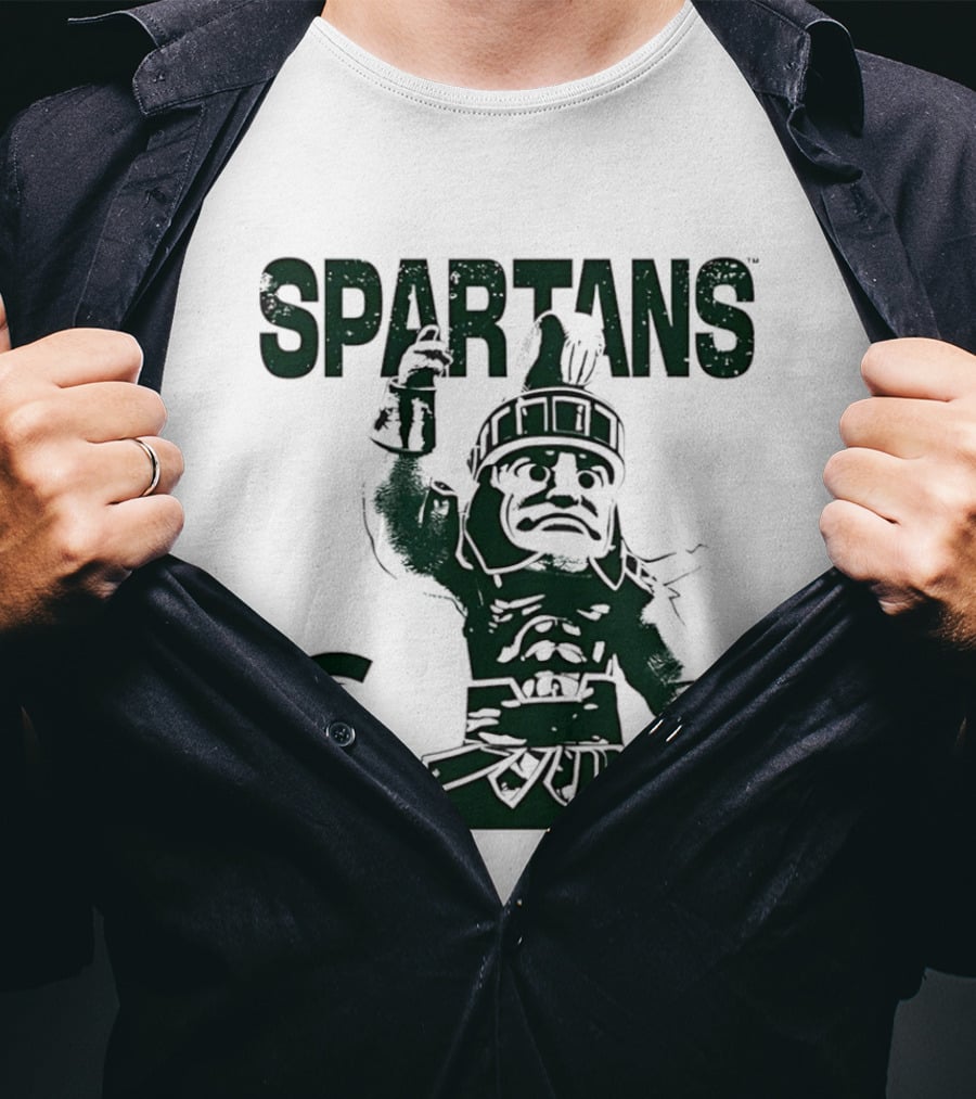 Michigan State Spartans Vintage Logo Mode Slam T-Shirt