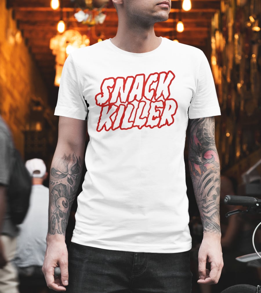 Seventeen Snack Killer Bold Red T-Shirt
