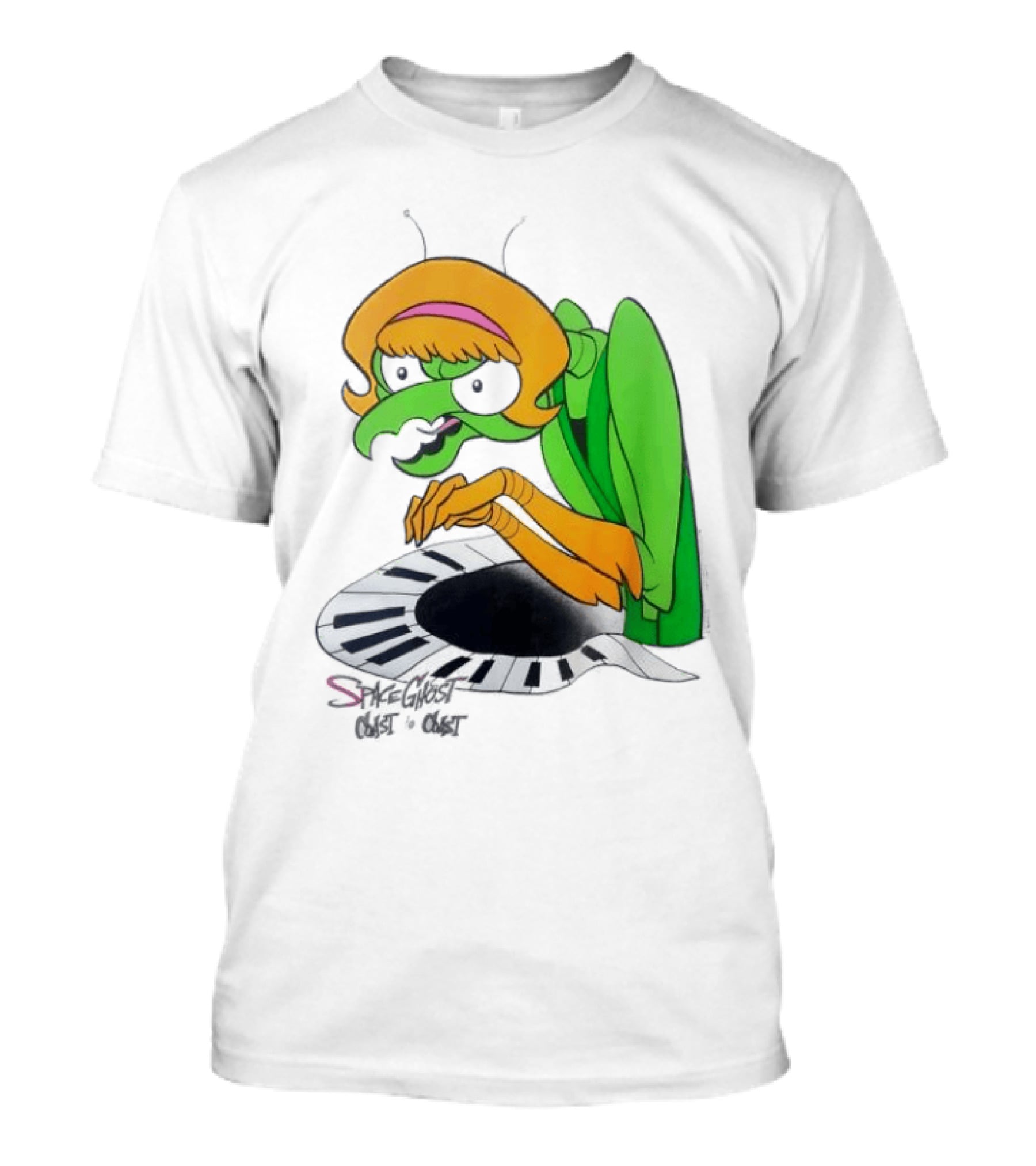 Space Ghost Coast To Coast Zorak Playing Piano T-Shirt