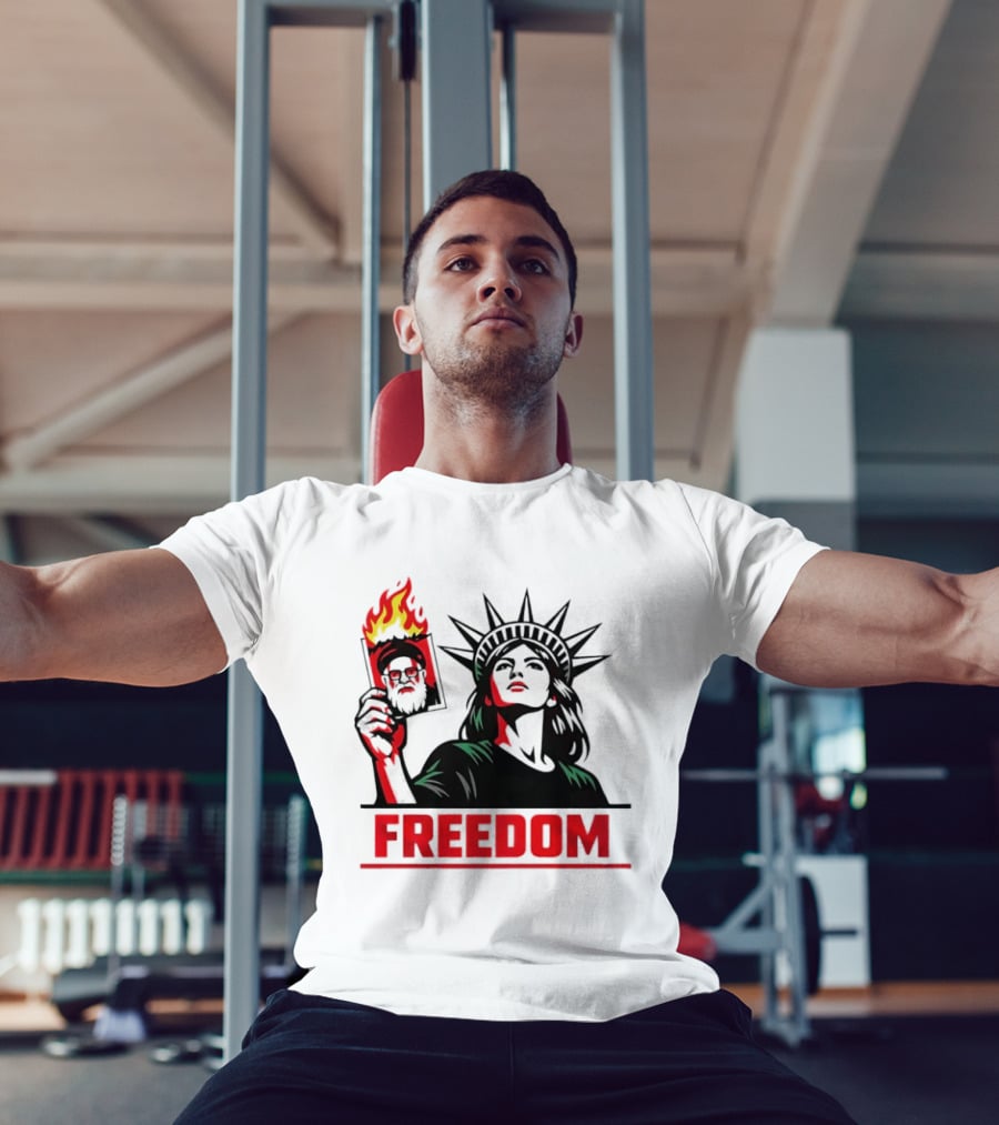 Statue Of Liberty Freedom Flame Sarcastic Political T-Shirt
