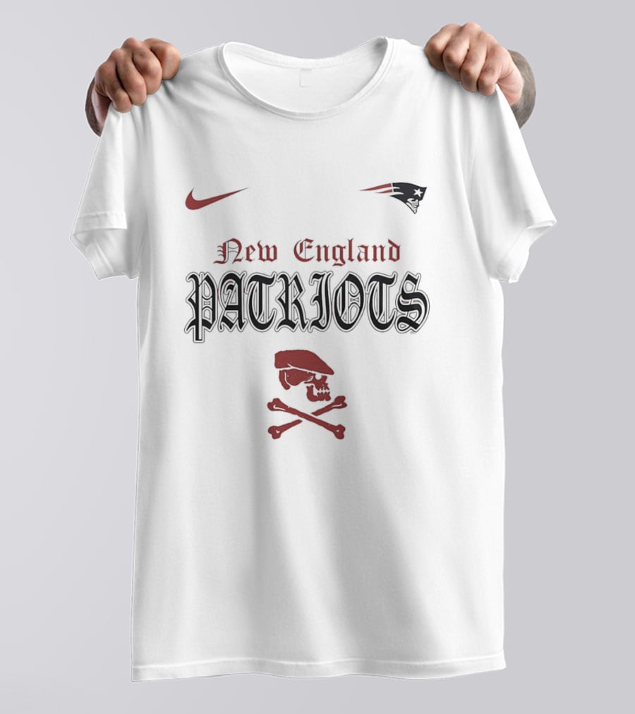 Nike New England Patriots Skull With Crossbones T-Shirt