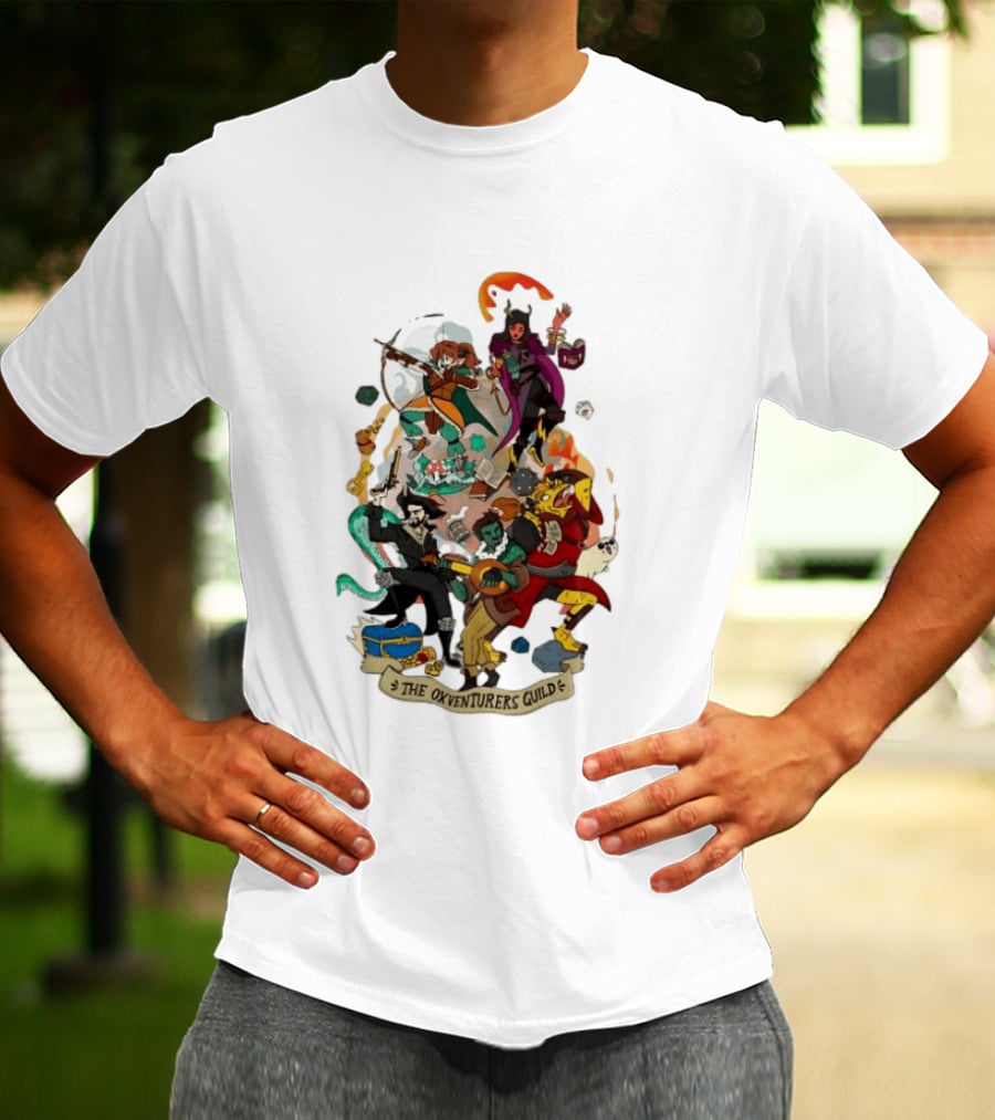 The Oxventurers Guild Dungeons And Dragons Adventure Crew T-Shirt