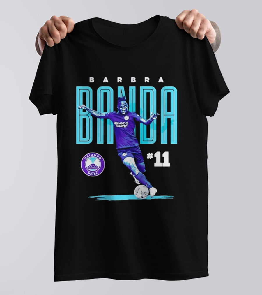 Barbra Banda Orlando Pride #11 Bitmap Player Soccer T-Shirt