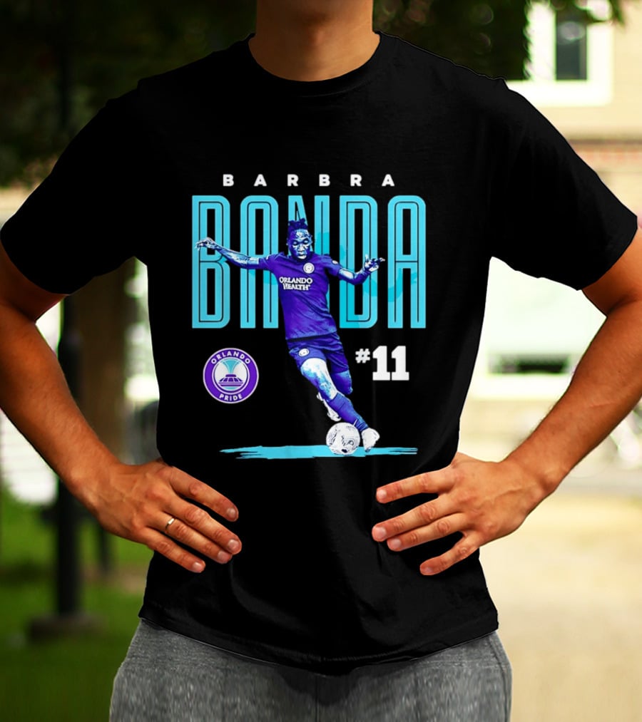 Barbra Banda Orlando Pride #11 Bitmap Player Soccer T-Shirt