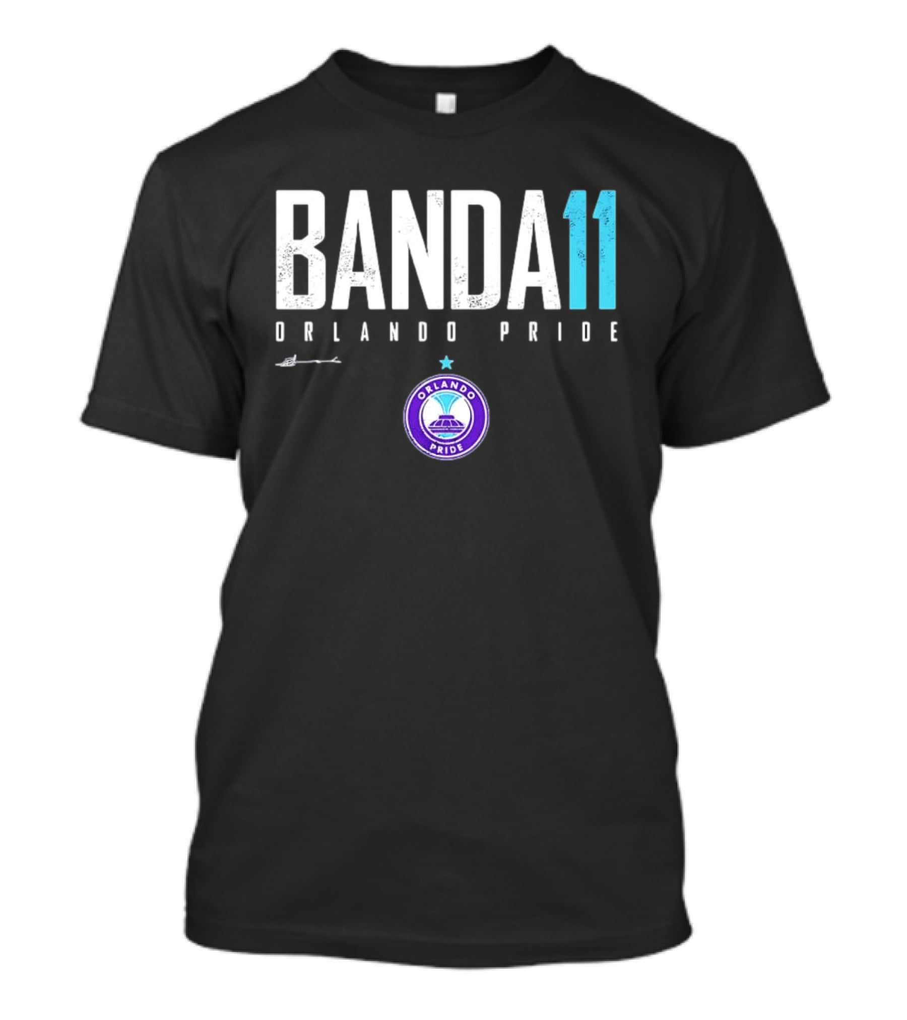 Banda 11 Orlando Pride NWSL Elite Soccer Fan Gear T-Shirt