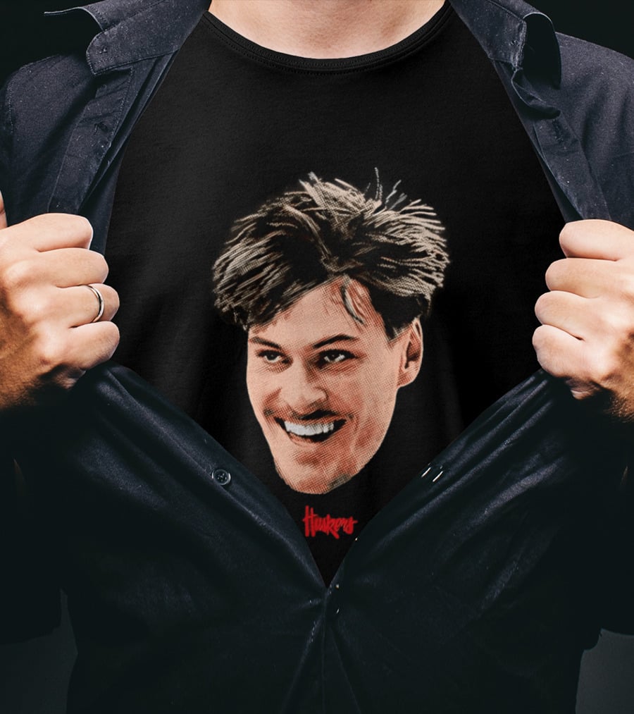 Braden Frager Huskers Big Head Nebraska Cornhuskers T-Shirt