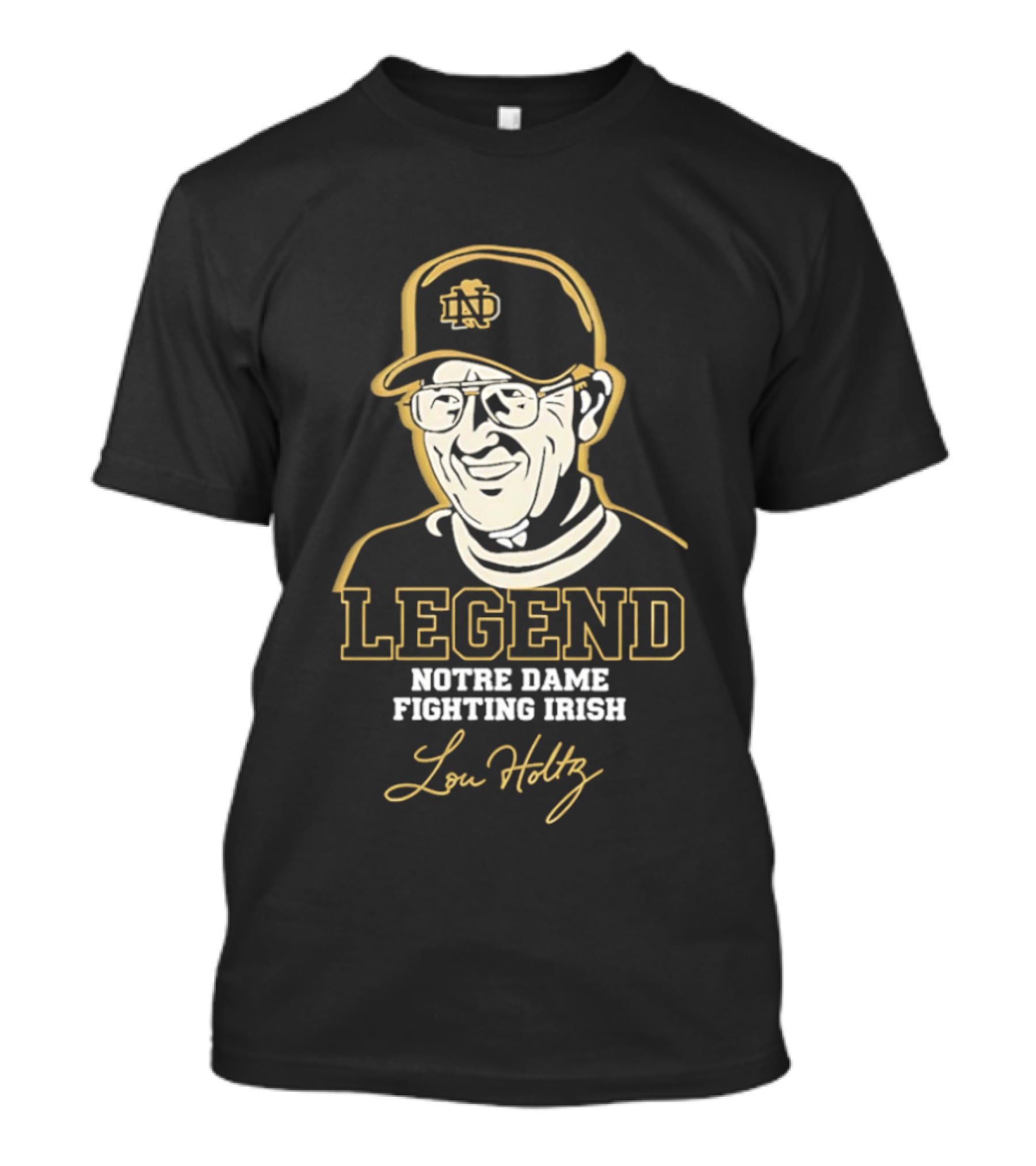 Legend Lou Holtz Notre Dame Fighting Irish T-Shirt