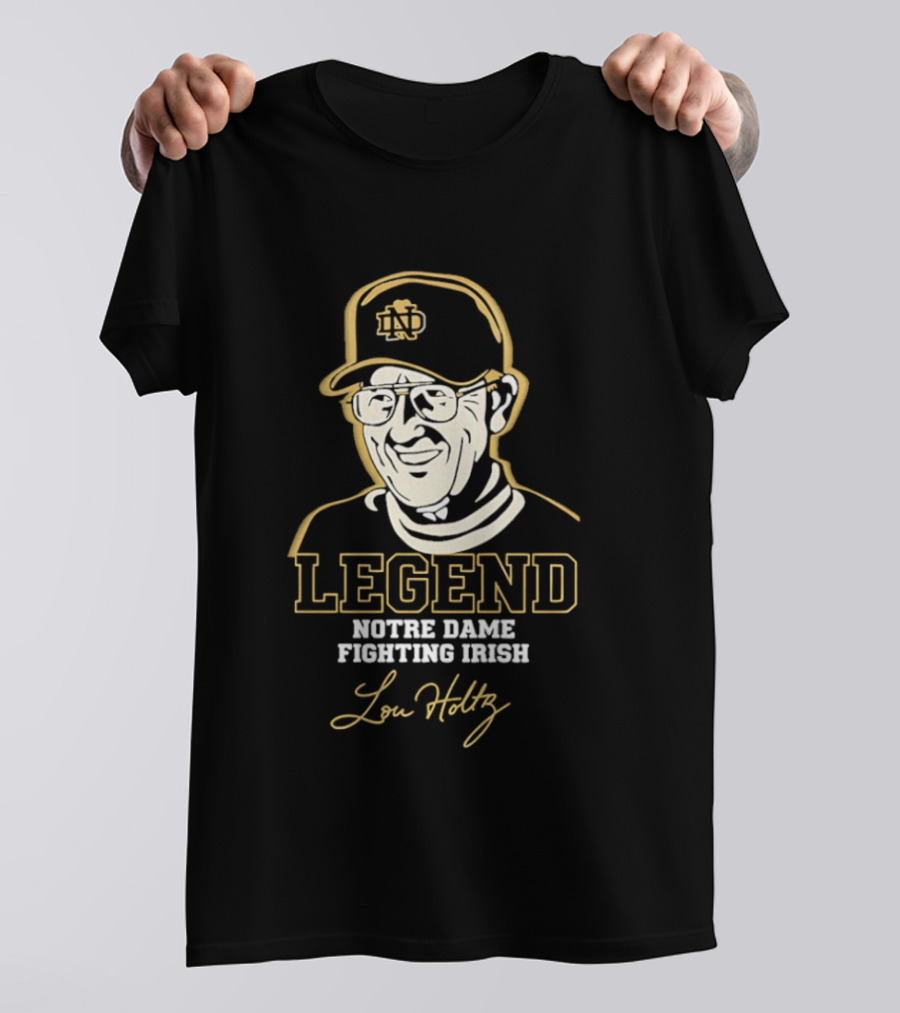Legend Lou Holtz Notre Dame Fighting Irish T-Shirt