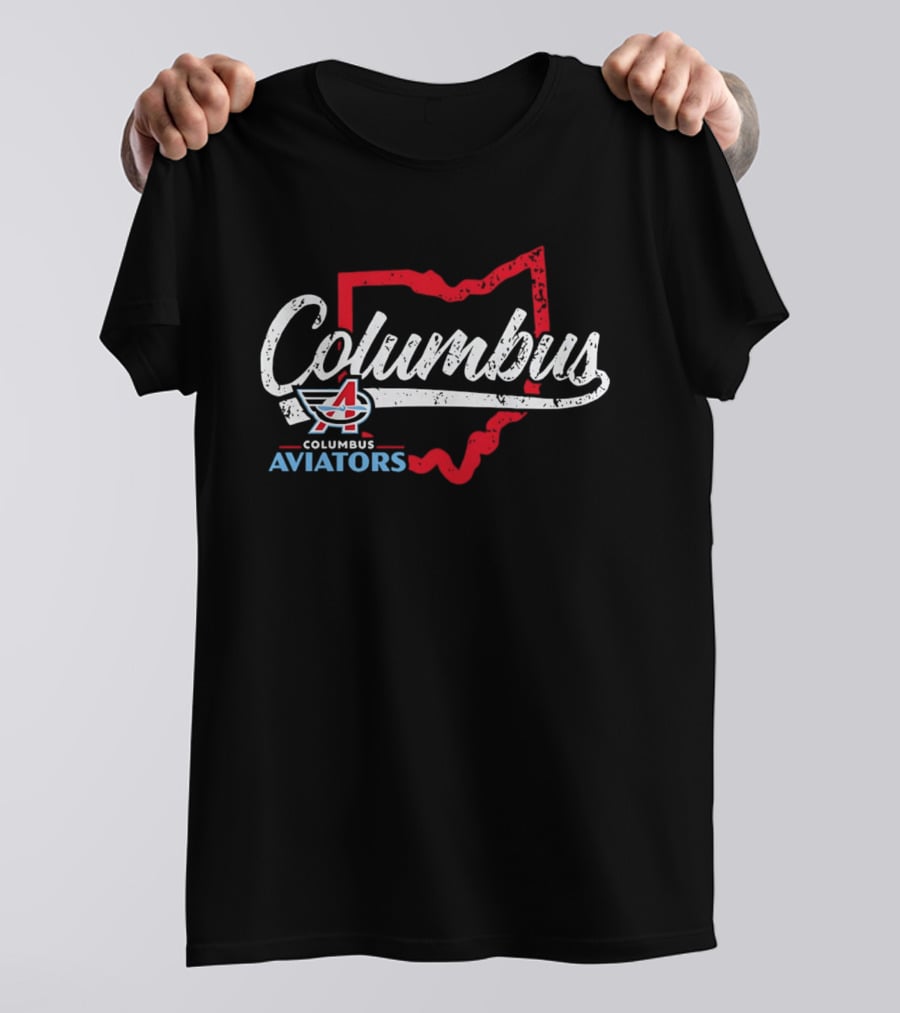 Columbus Aviators Ohio State Map '26 T-Shirt