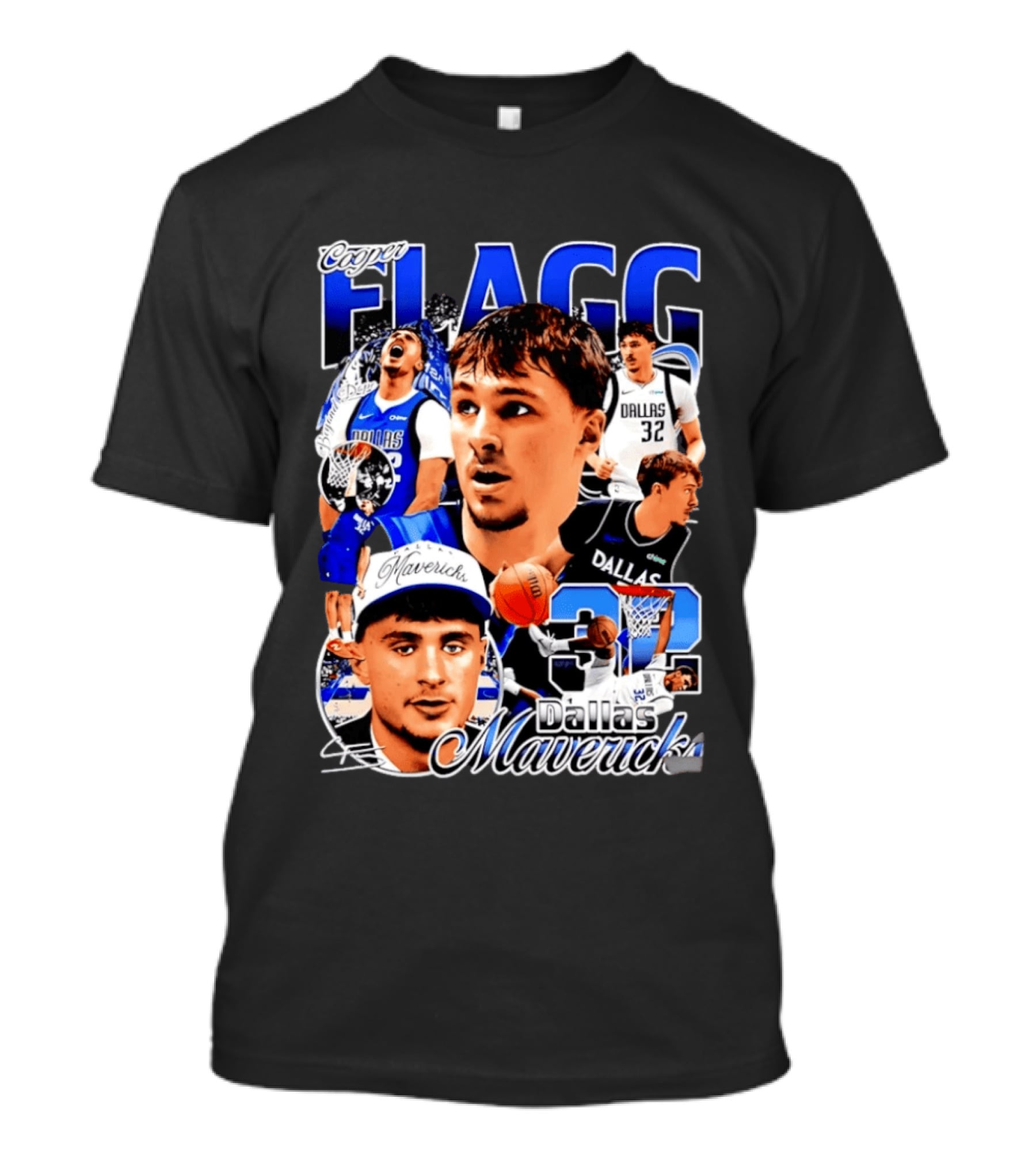 Cooper Flagg Dallas Mavericks 32 Basketball Star T-Shirt