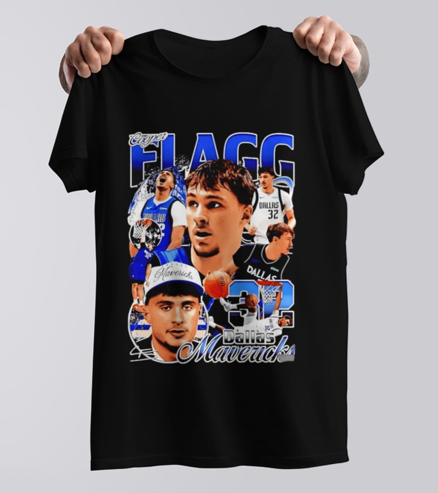 Cooper Flagg Dallas Mavericks 32 Basketball Star T-Shirt