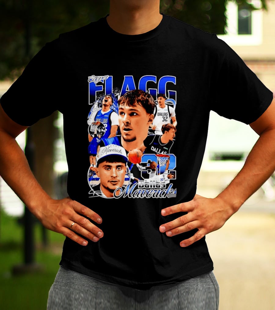 Cooper Flagg Dallas Mavericks 32 Basketball Star T-Shirt