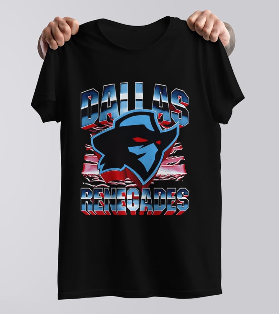 Dallas Renegades UFL Team Emblem Rugged T-Shirt