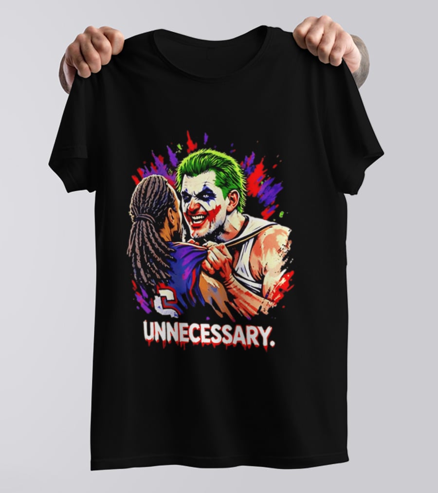 Unnecessary Joker Nikola Jokic Denver Nuggets Basketball Meme T-Shirt