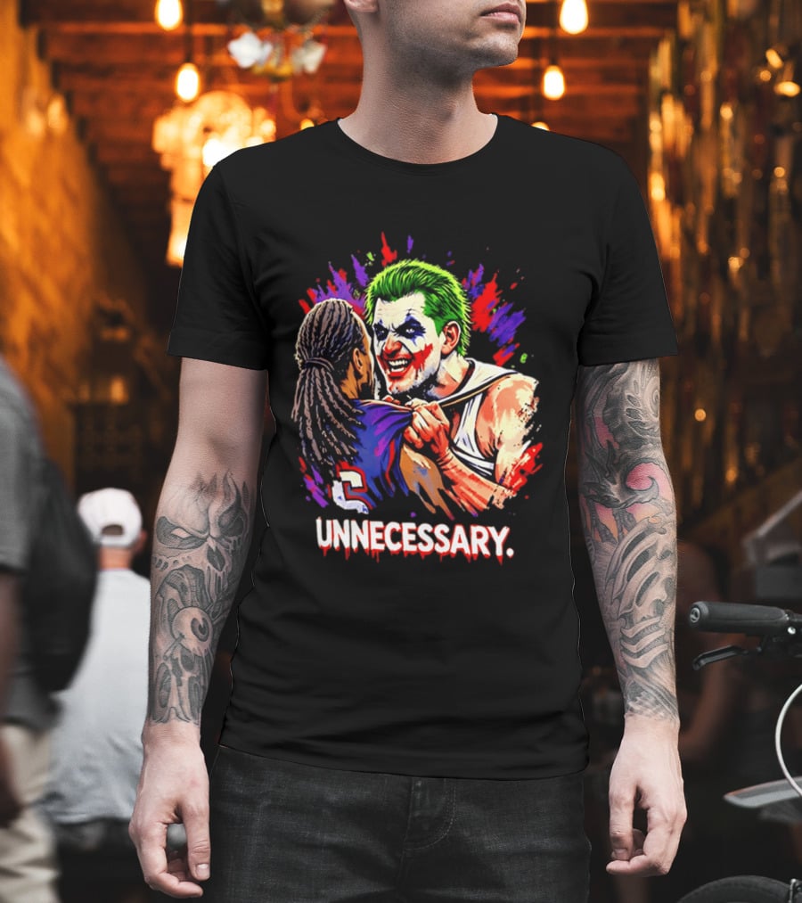 Unnecessary Joker Nikola Jokic Denver Nuggets Basketball Meme T-Shirt