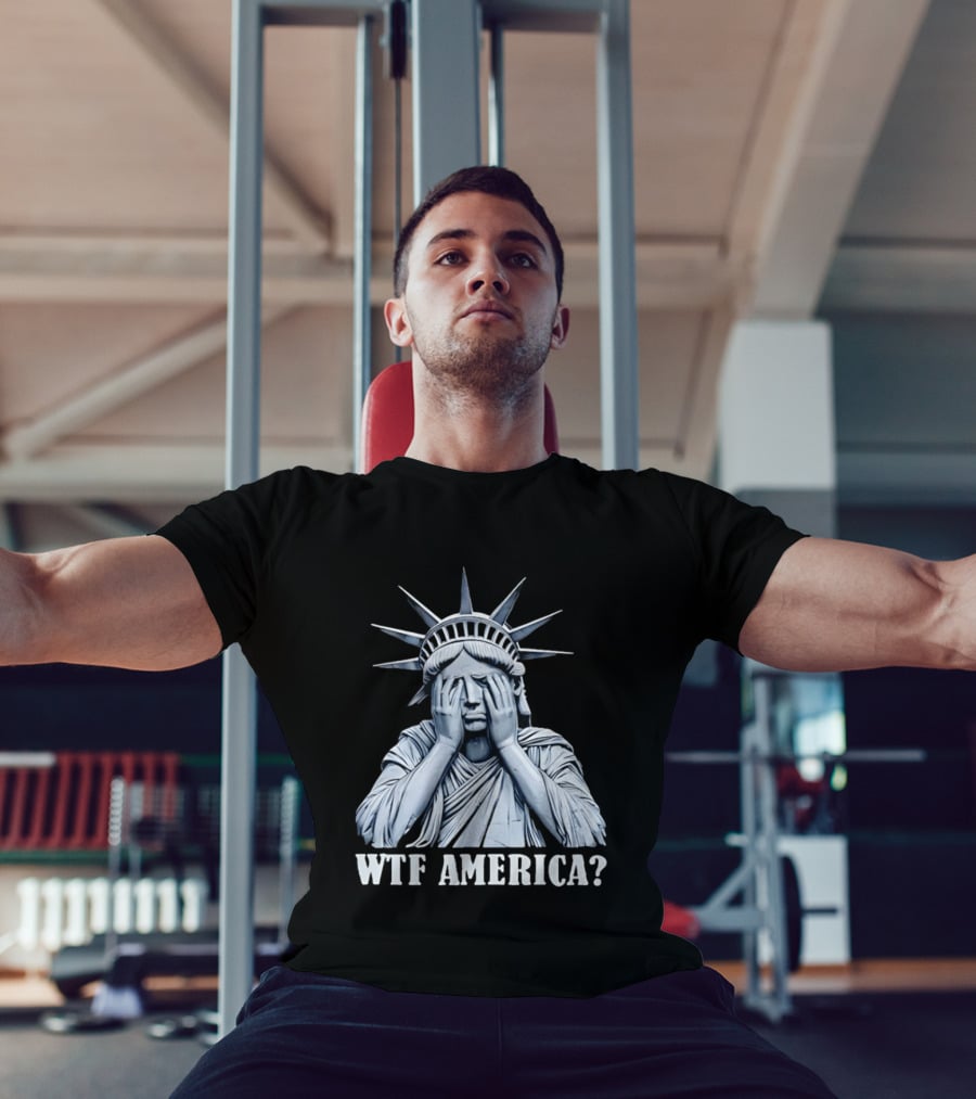 WTF America Statue Of Liberty Facepalm T-Shirt