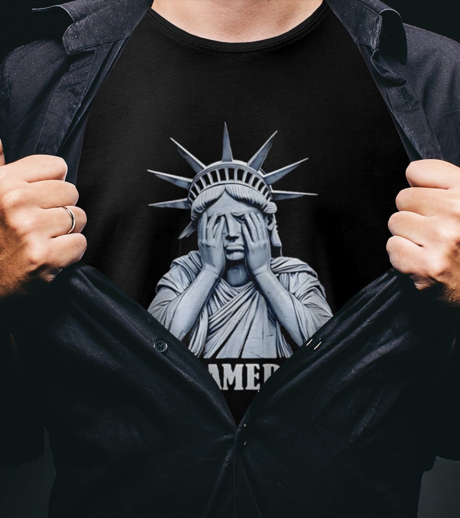 WTF America Statue Of Liberty Facepalm T-Shirt