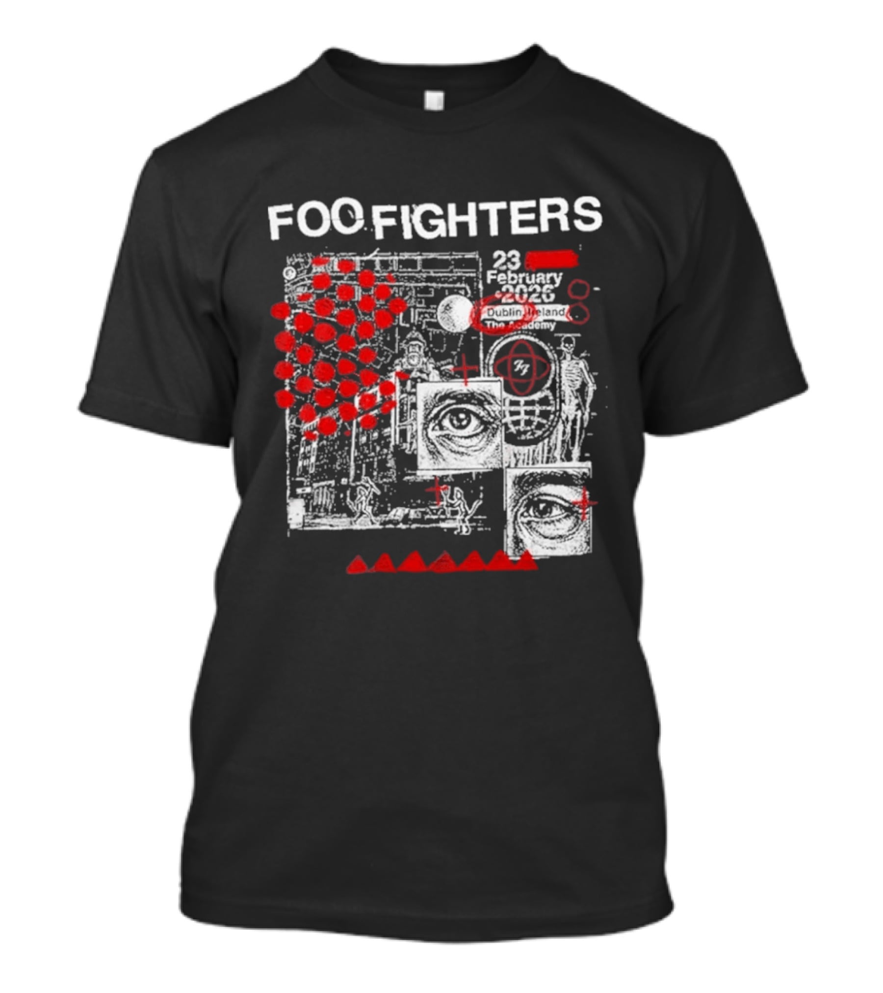 Foo Fighters 23 February 2026 Dublin The Academy Ireland Concert Event T-Shirt