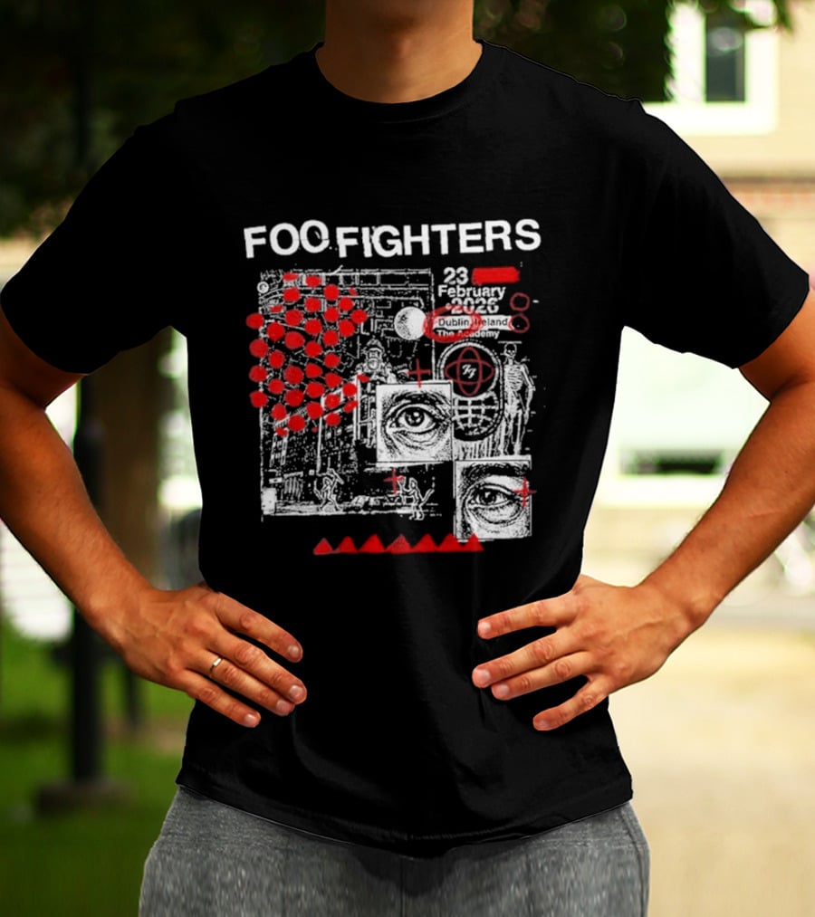 Foo Fighters 23 February 2026 Dublin The Academy Ireland Concert Event T-Shirt
