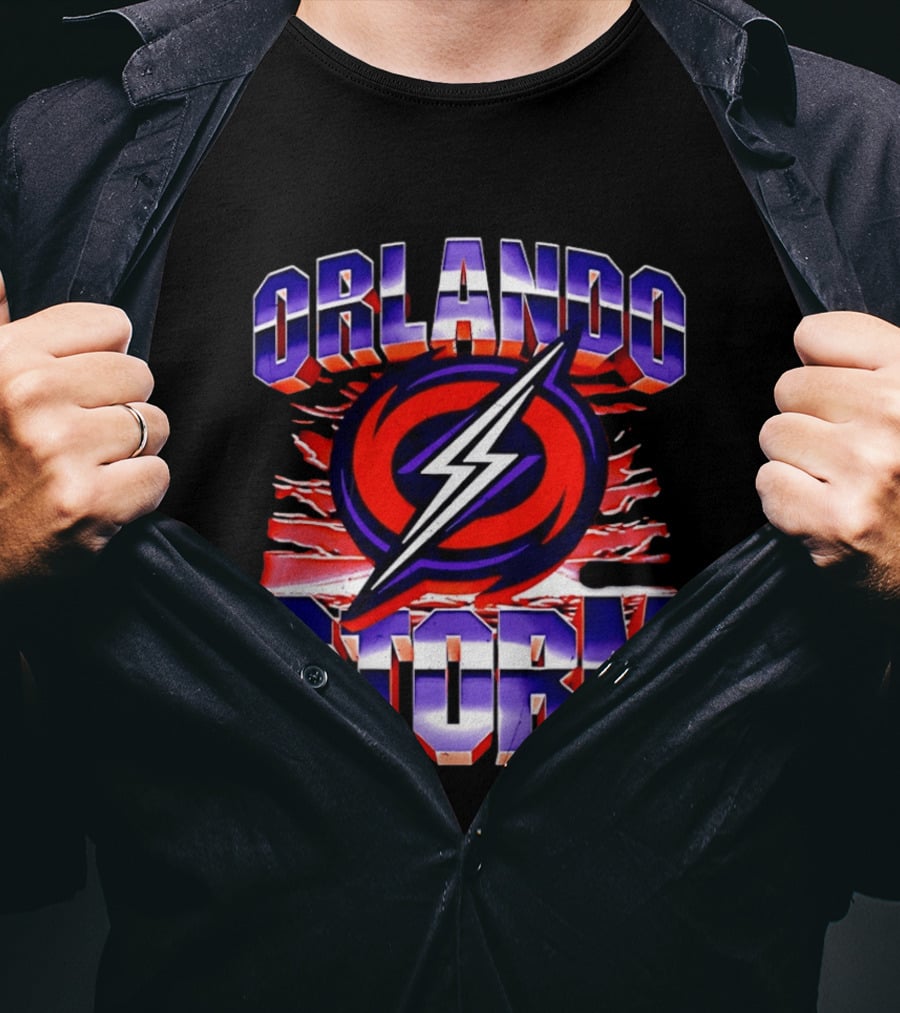 Orlando Storm UFL Lightning Bolt T-Shirt