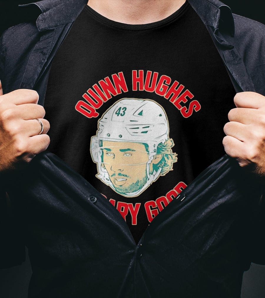 Quinn Hughes Scary Good Hockey 43 T-Shirt