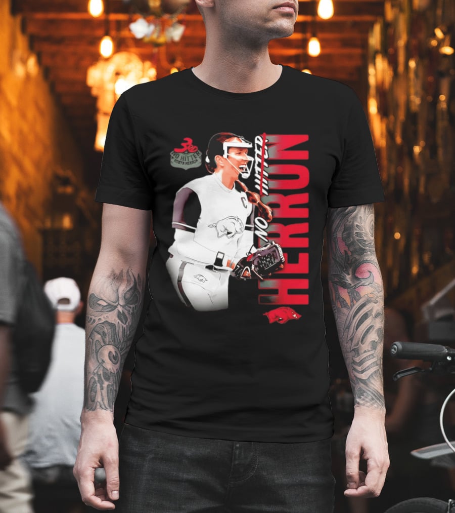 Robyn Herron Arkansas Razorbacks No Hitter No Hitz Herron T-Shirt