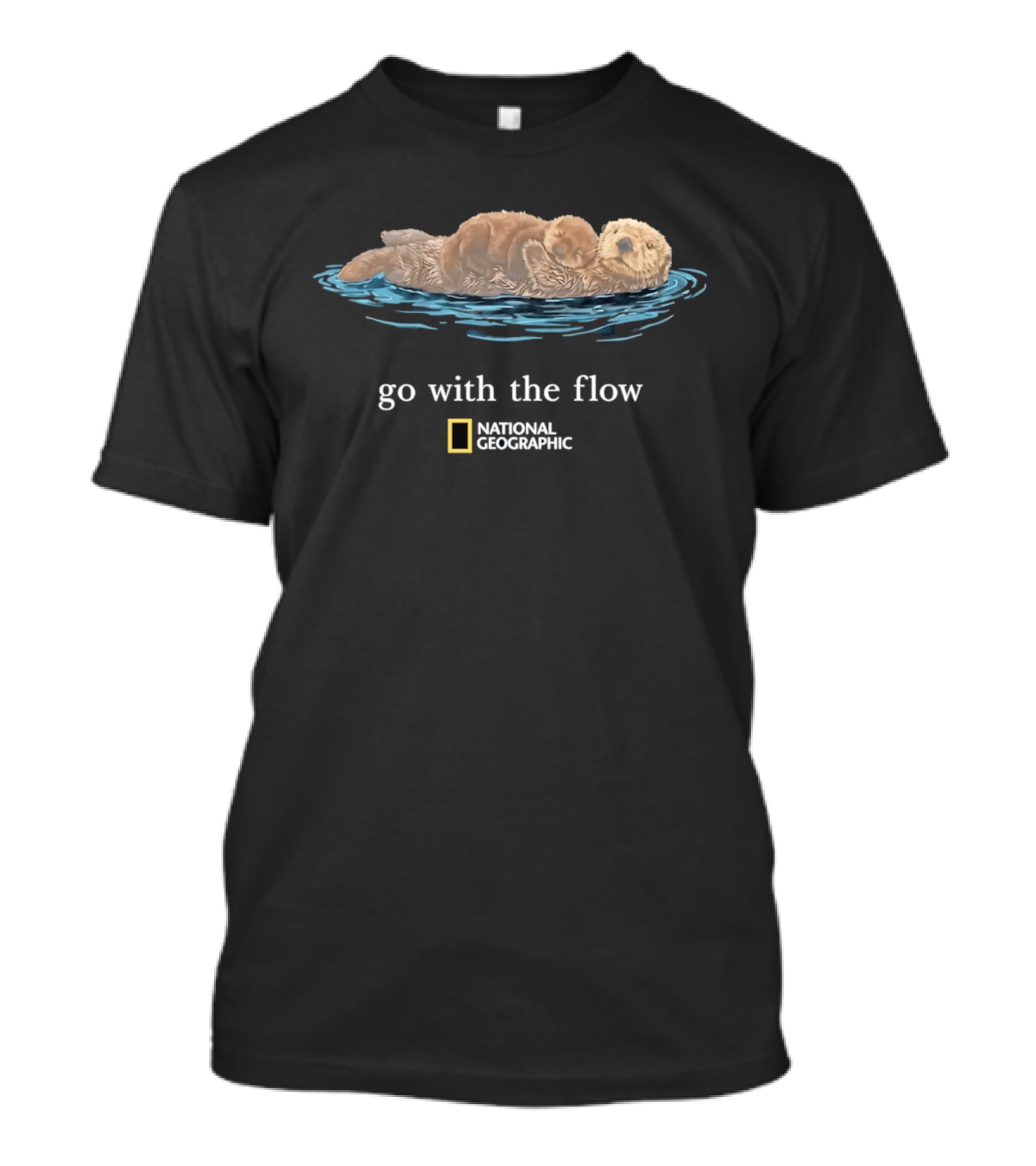 National Geographic Sea Otter Go With The Flow T-Shirt