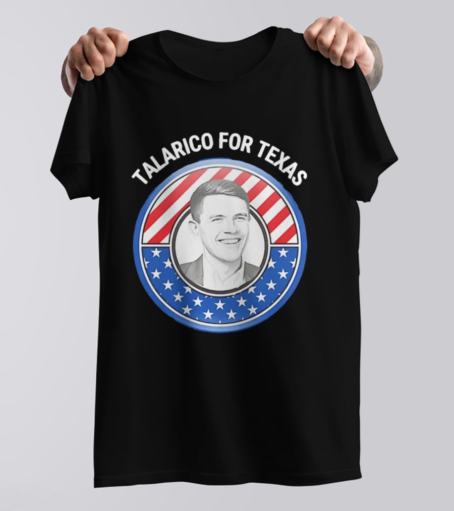 Talarico For Texas US Senator James Talarico '26 Stars Stripes Campaign T-Shirt