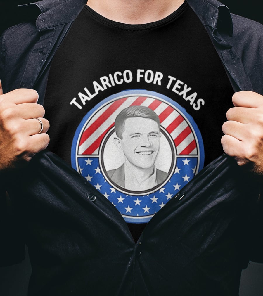 Talarico For Texas US Senator James Talarico '26 Stars Stripes Campaign T-Shirt