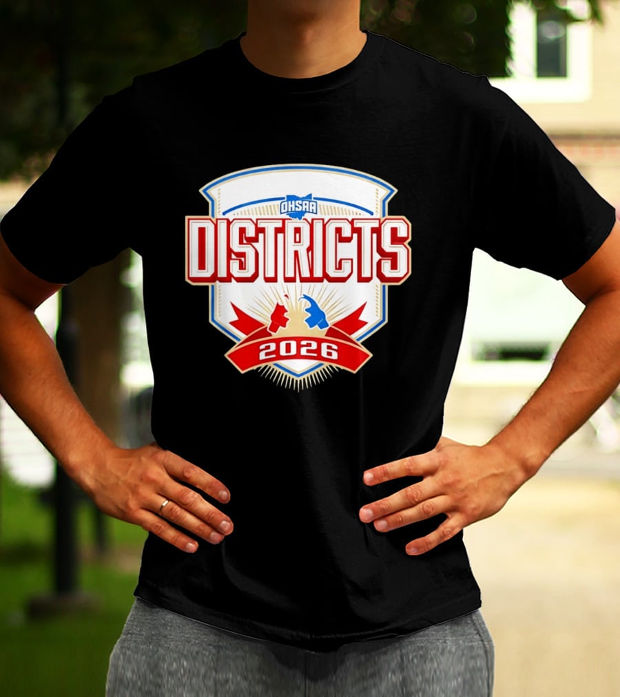 OHSAA 2026 Boys Wrestling Districts T-Shirt