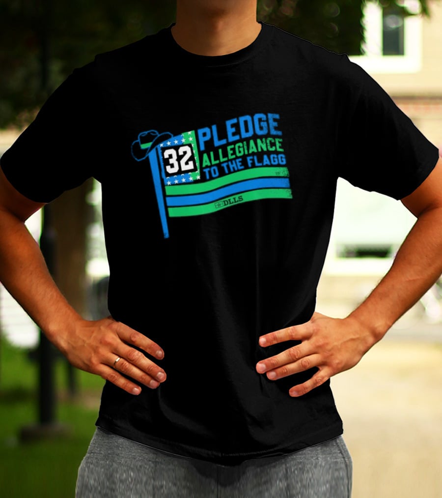 Dallas Mavericks Basketball Number 32 Pledge Allegiance To The Flag DLLS T-Shirt