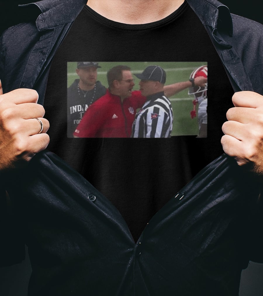 Curt Cignetti Indiana Football Referee Confrontation T-Shirt