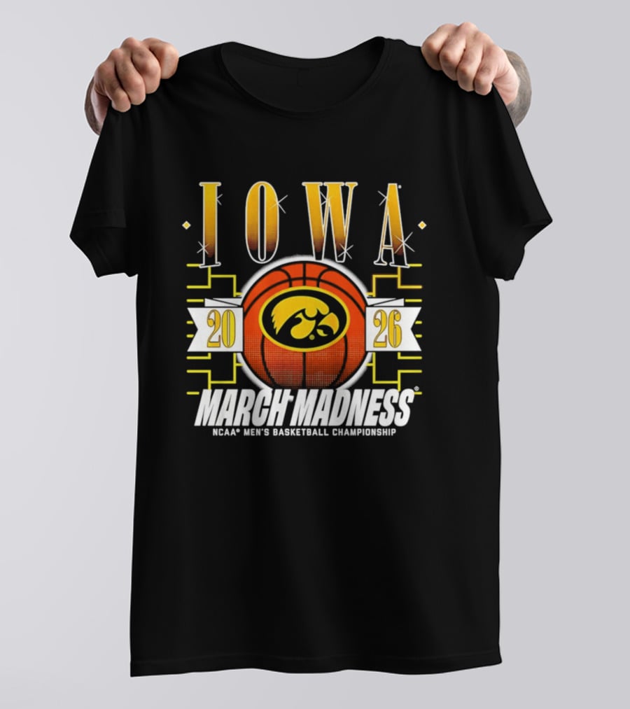 Iowa Hawkeyes 2026 NCAA Men's Basketball Championship March Madness T-Shirt
