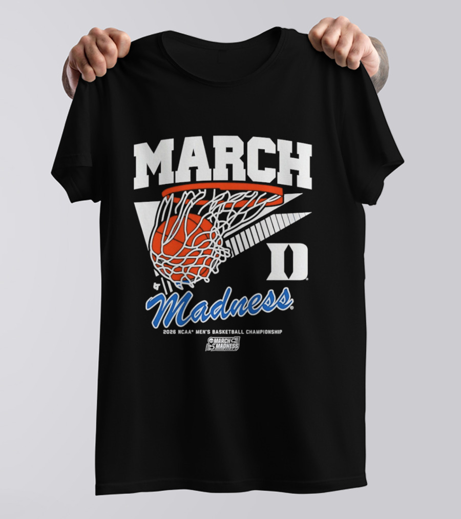 Duke Blue Devils 2026 March Madness NCAA Men's Basketball Championship Swish T-Shirt