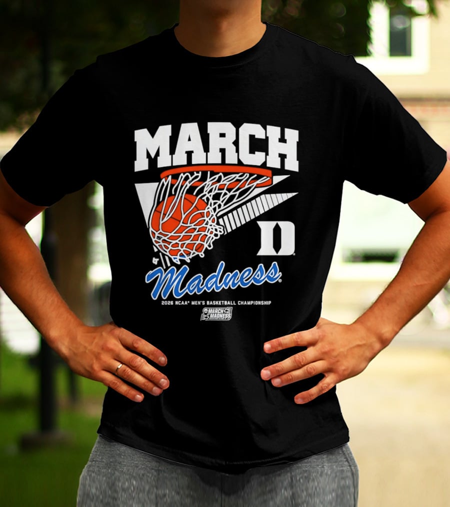 Duke Blue Devils 2026 March Madness NCAA Men's Basketball Championship Swish T-Shirt