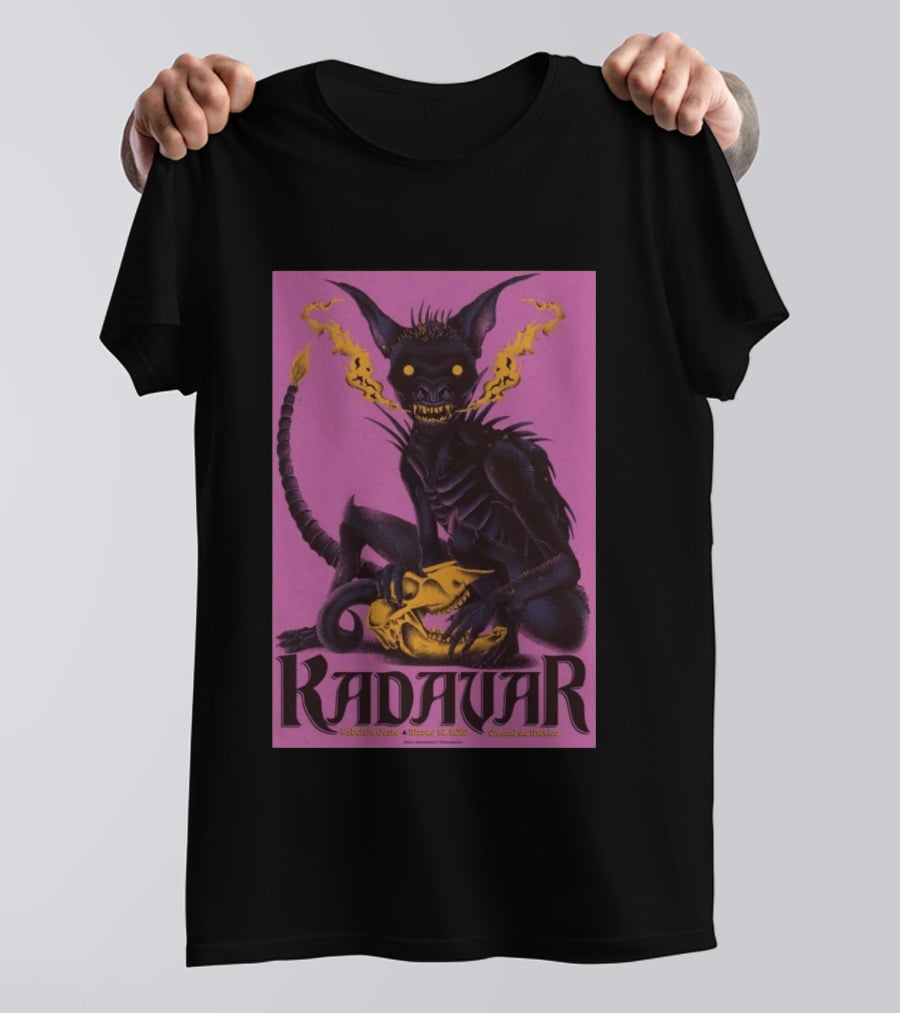 Kadavar Pabellón Oeste March 14 2026 Ciudad De Mexico Tour T-Shirt