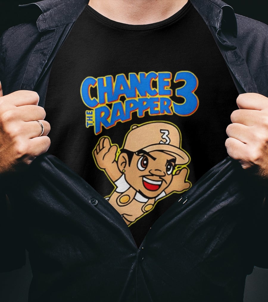 Chance The Rapper Super Mario 3 Character Mashup T-Shirt